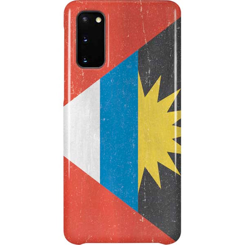 Antigua and Barbuda Flag Distressed Galaxy S20 Lite Case